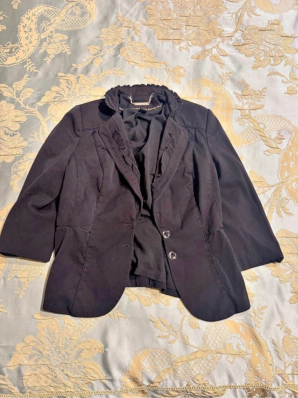 White House Black Market Women's Black Blazer Size 6
